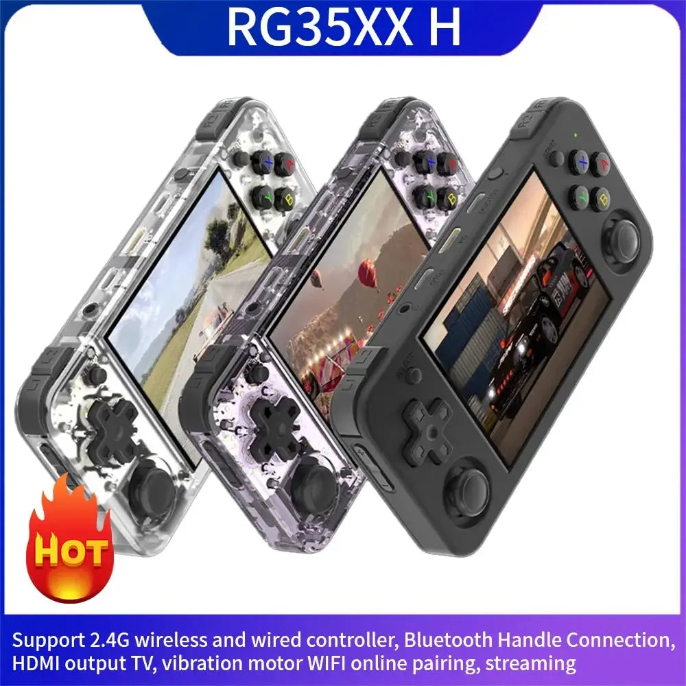 RG35XX H Handheld Game Console, Retro Video Games Player, Built-in 10000 + Jogos,  5000 + Jogos, 3.5 Tela IPS, Linux Sistema H700, 64G, 128G - AliExpress